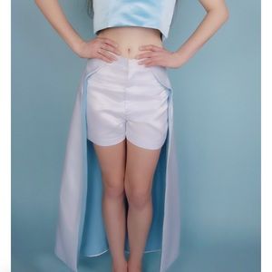 Blue and White Pants